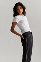 90S RELAXED THUNDER STUD - WASHED BLACK