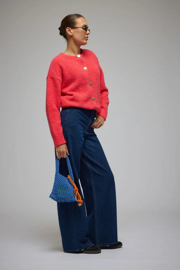 AIME CARDIGAN CORAL - THEPINK