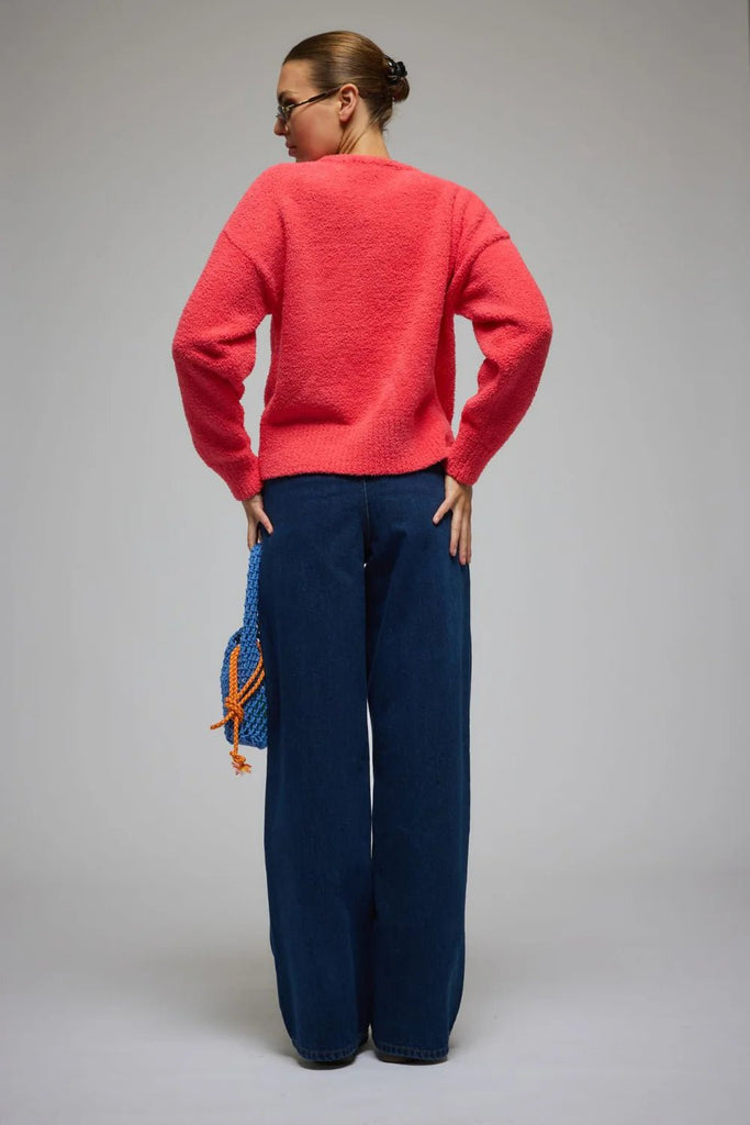 AIME CARDIGAN CORAL - THEPINK