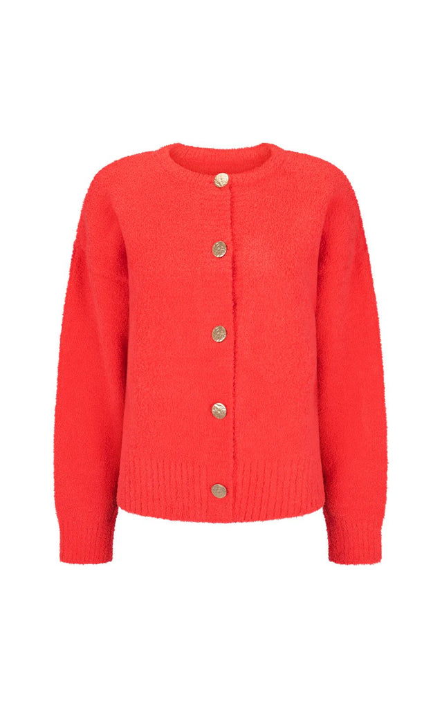 AIME CARDIGAN CORAL - THEPINK