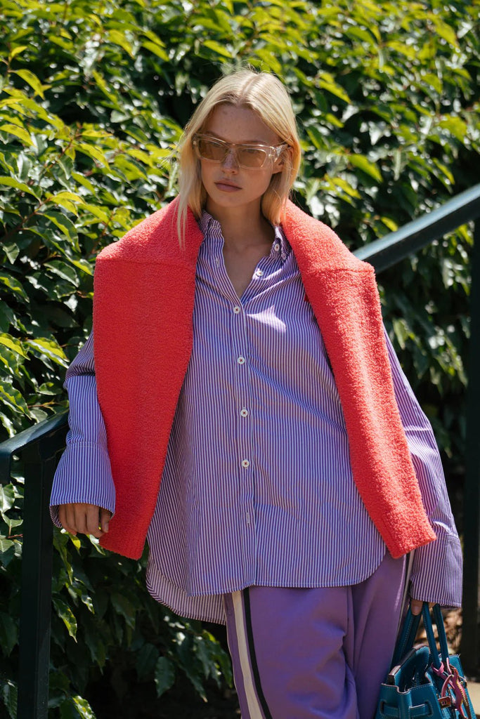 AIME CARDIGAN CORAL - THEPINK