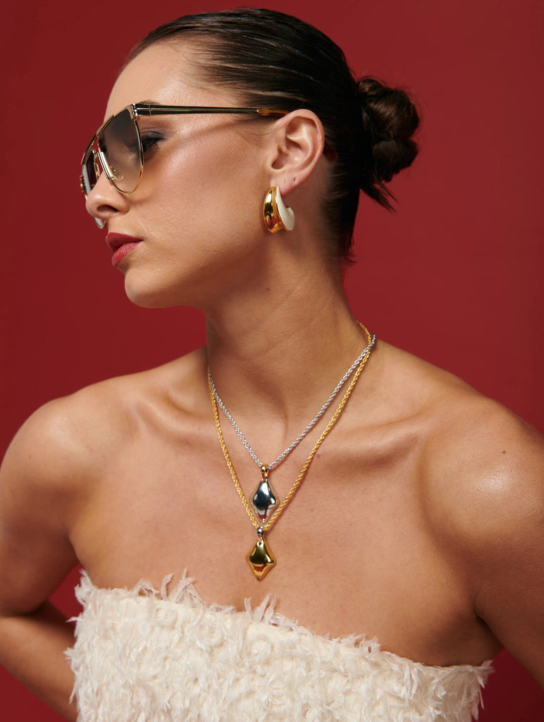 ALLEGRA HOOP EARRINGS - THEPINK