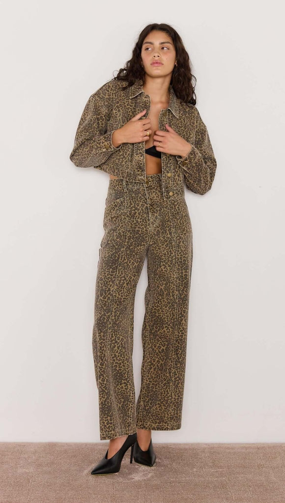 ANOUK LEOPARD PRINT JEANS - THEPINK