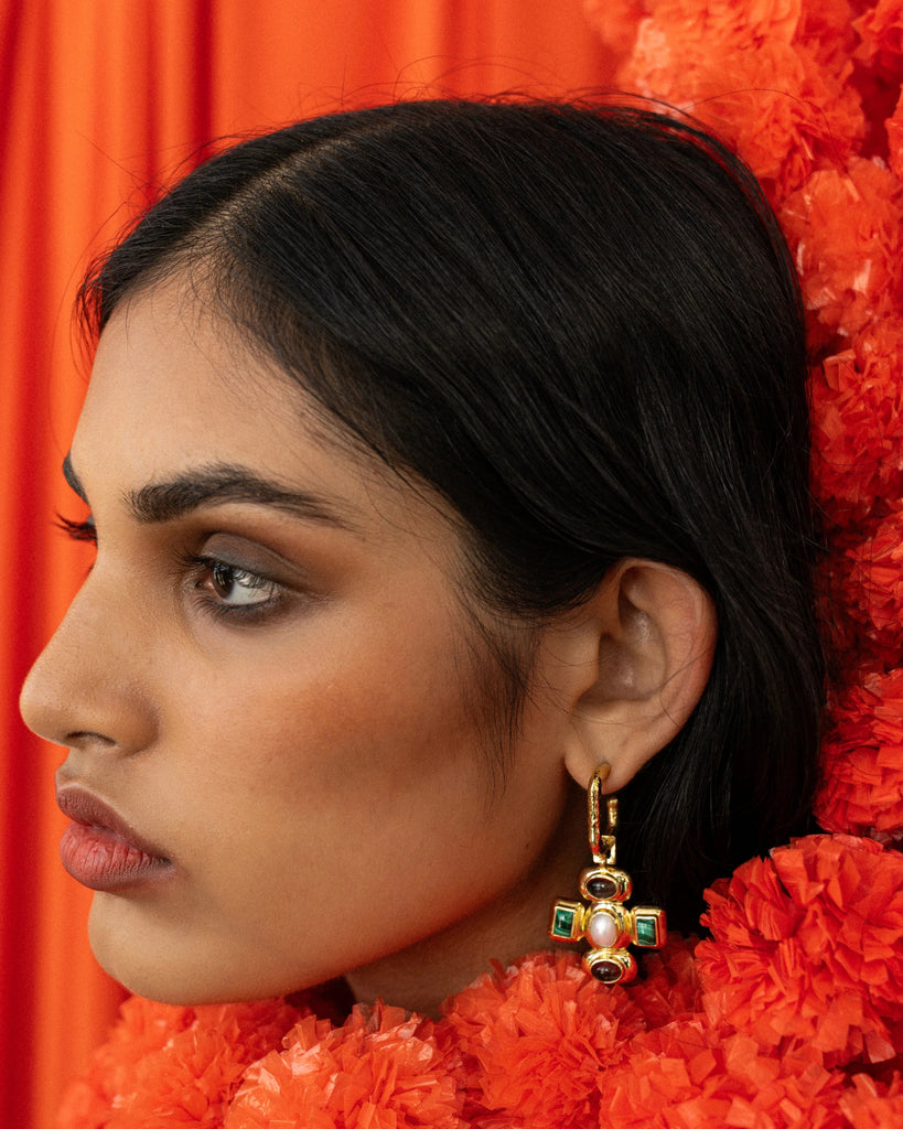 ANUSHKA EARRNGS - GOLD - THEPINK