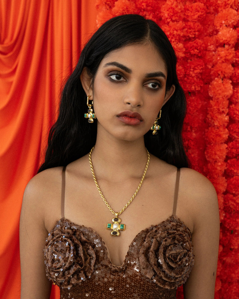 ANUSHKA EARRNGS - GOLD - THEPINK
