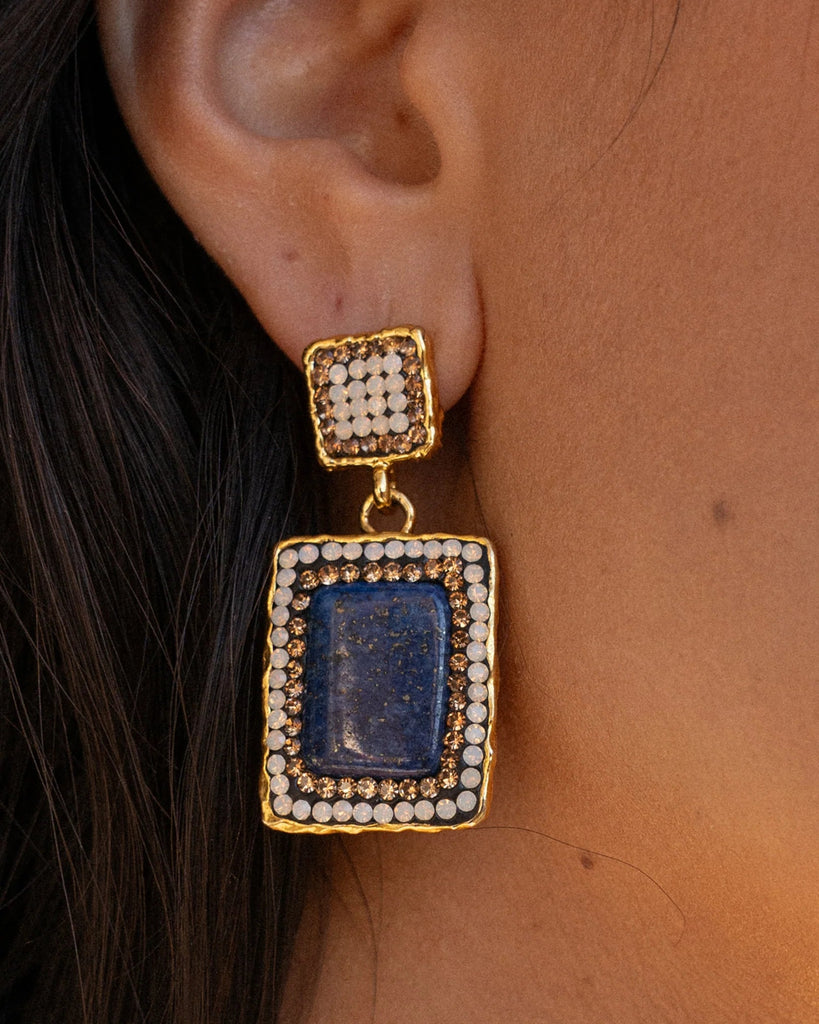 ARIA EARRINGS - LAPIS LAZULI - THEPINK