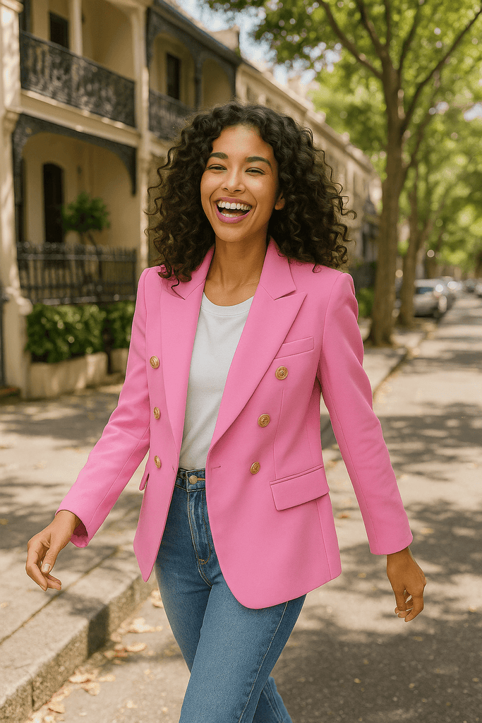 CARISS BLAZER - PINK - THEPINK