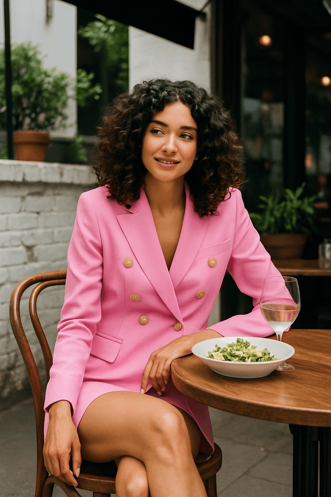 CARISS BLAZER - PINK - THEPINK