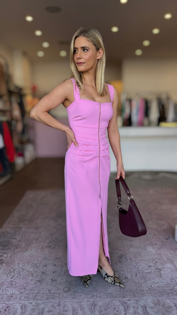 CARISS MAXI DRESS - PINK - THEPINK