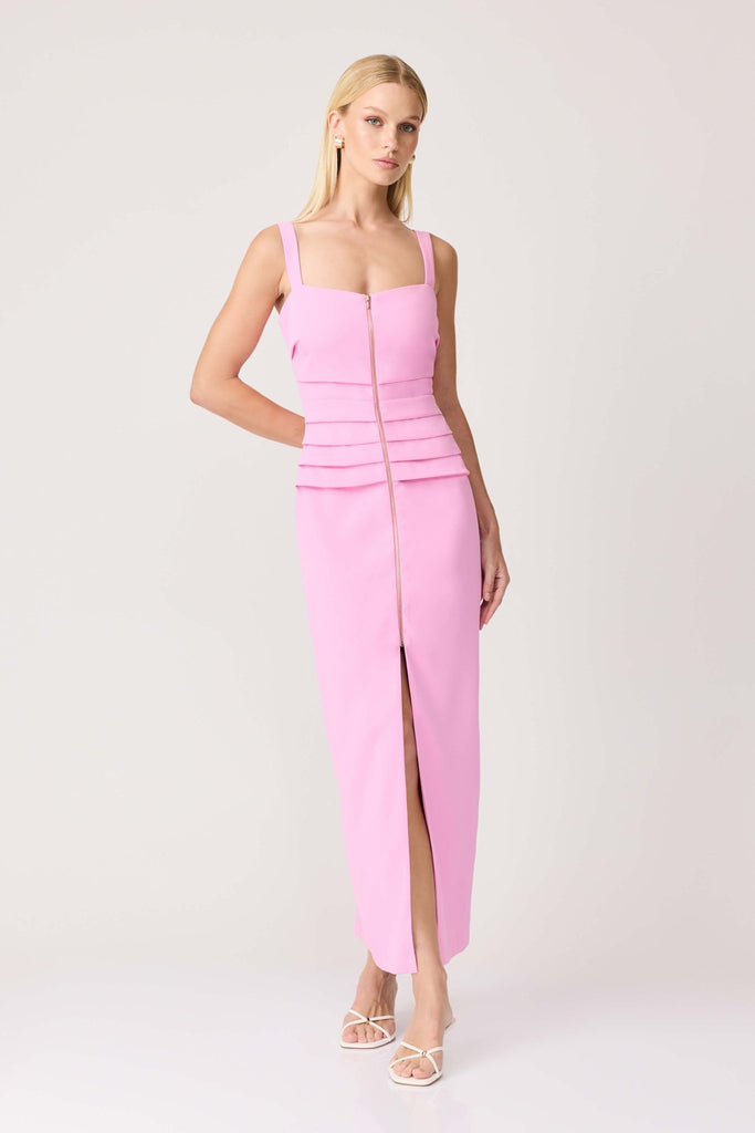 CARISS MAXI DRESS - PINK - THEPINK