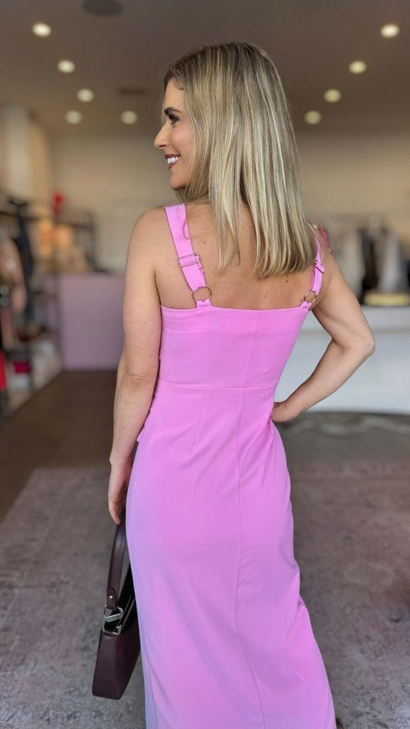 CARISS MAXI DRESS - PINK - THEPINK