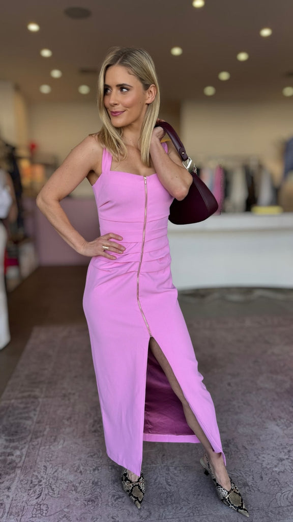CARISS MAXI DRESS - PINK - THEPINK
