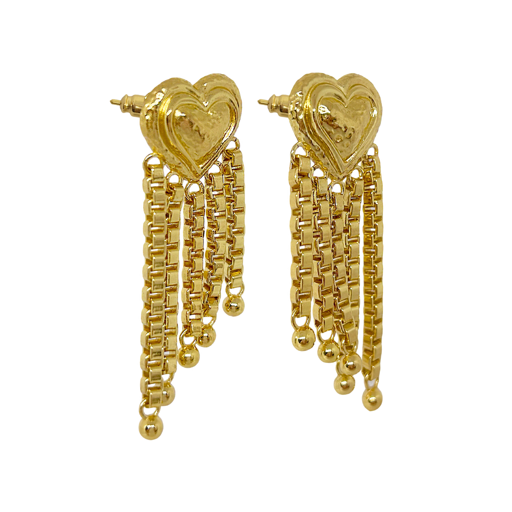 CARMEN EARRINGS GOLD - THEPINK