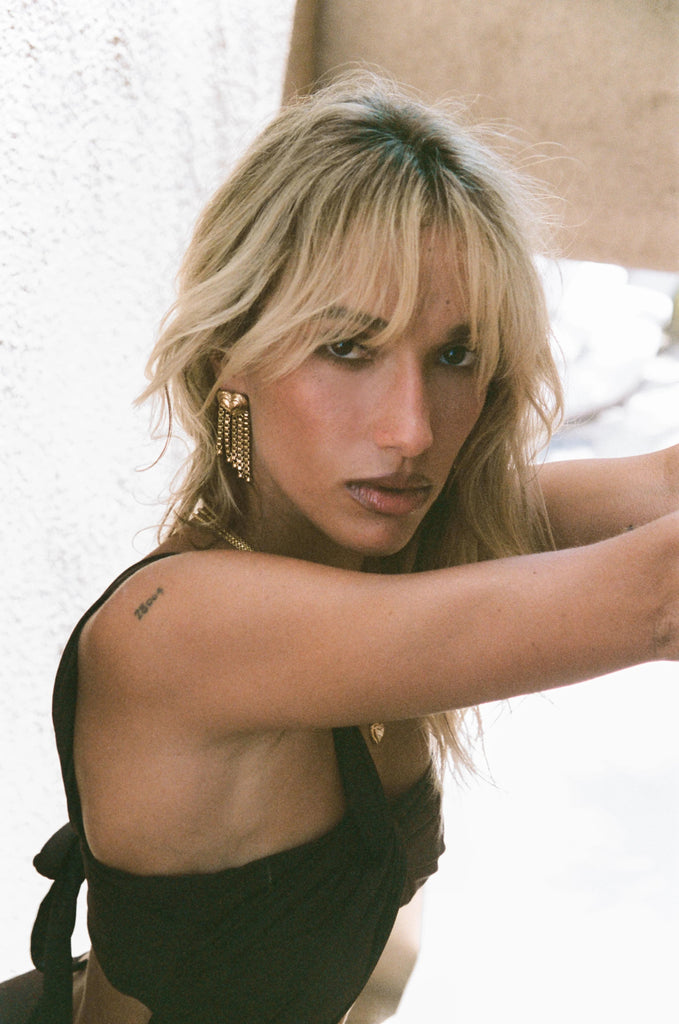 CARMEN EARRINGS GOLD - THEPINK