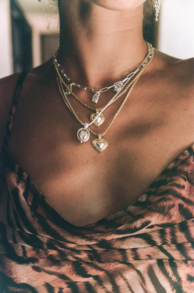 CELINE NECKLACE - MIXED METAL - THEPINK