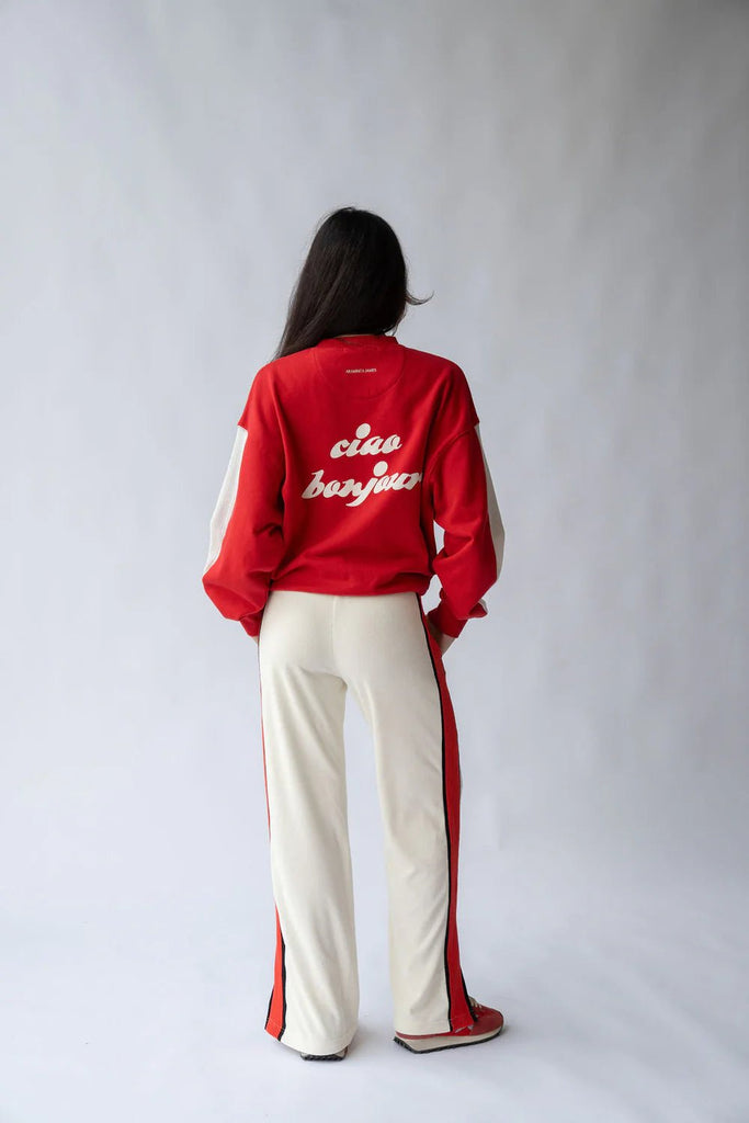 CIAO BONJOUR SWEATSHIRT - CHERRY - THEPINK