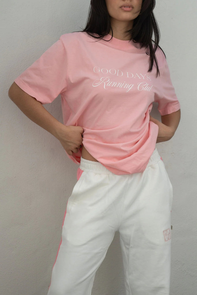 CLASSIC TRACKPANT PINK & SNOW - THEPINK