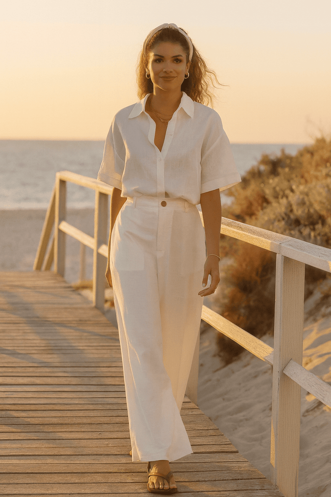 COASTAL SILK PANTS - THEPINK