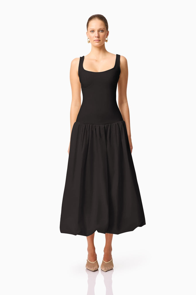 DELIA DRESS - BLACK - THEPINK