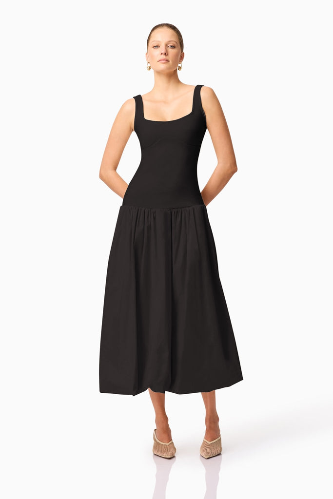 DELIA DRESS - BLACK - THEPINK