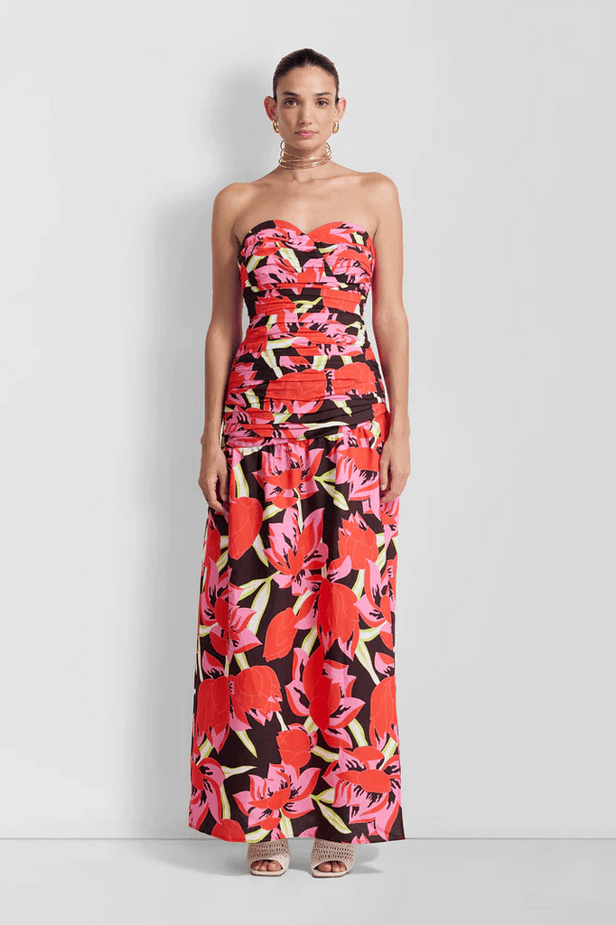 DOLCIE STRAPLESS MAXI DRESS - THEPINK