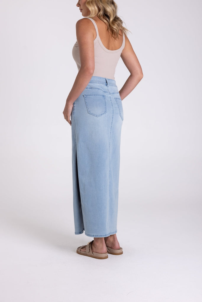 EVERYDAY DENIM MIDI - THEPINK