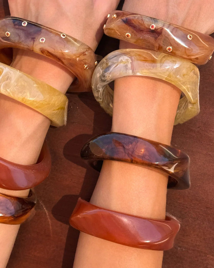 FORMENTERA BANGLE SET - TORTOISE - THEPINK