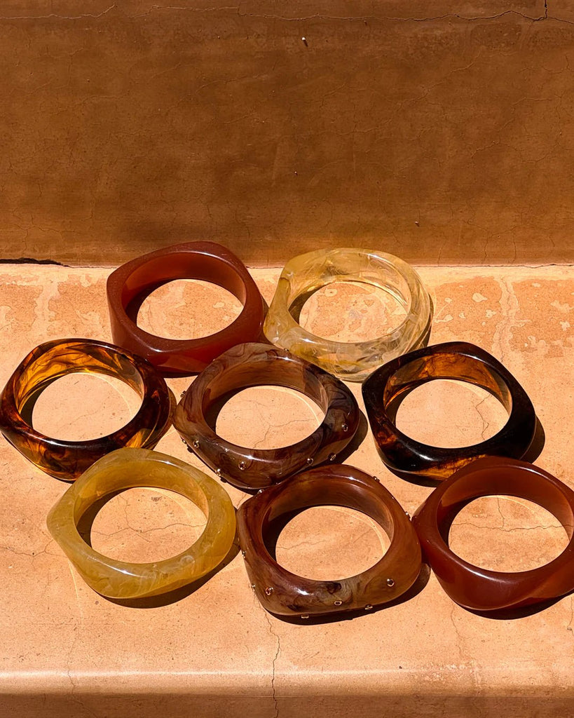 FORMENTERA BANGLE SET - TORTOISE - THEPINK