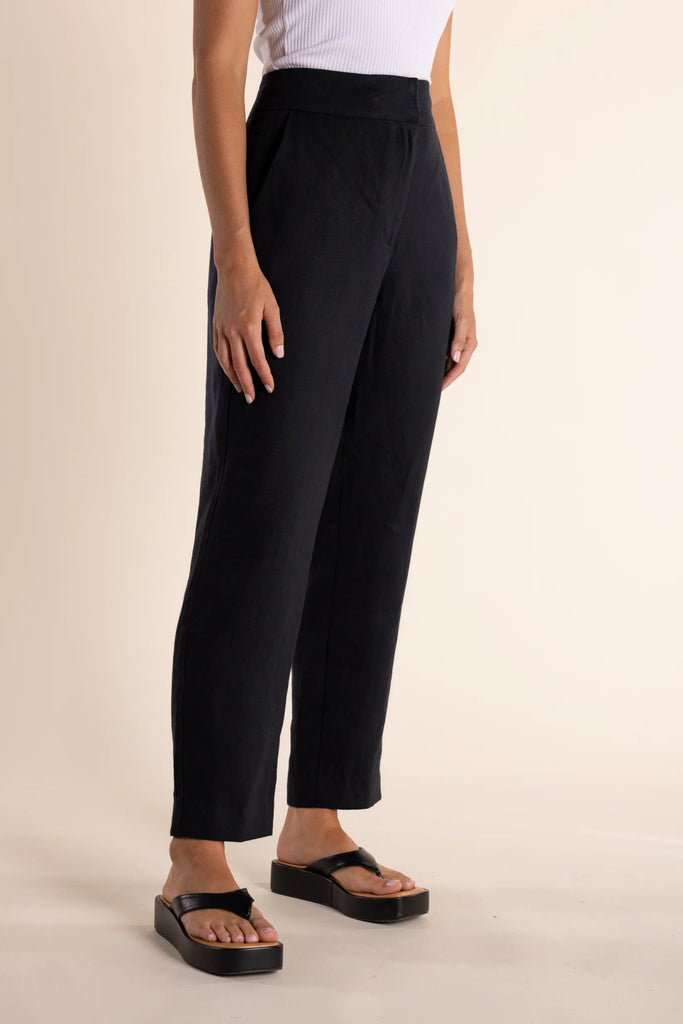 FOUNDATION STRAIGHT LEG PANT - BLACK - THEPINK