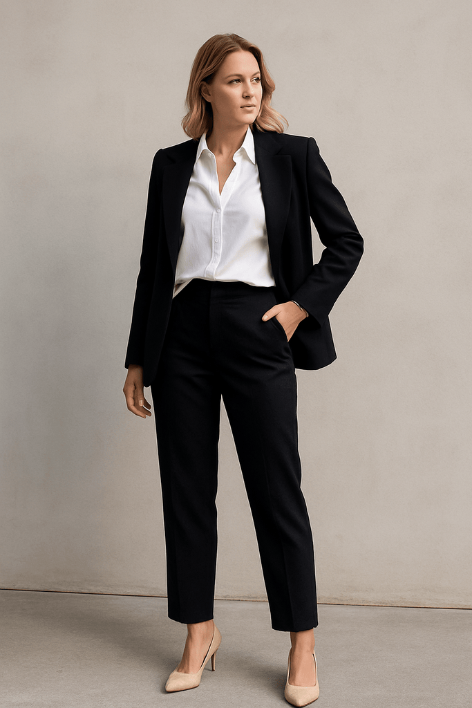 FOUNDATION STRAIGHT LEG PANT - BLACK - THEPINK
