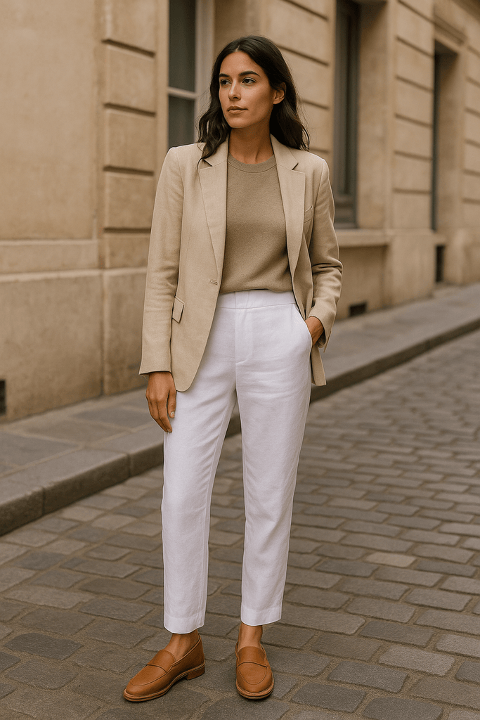 FOUNDATION STRAIGHT LEG PANT - WHITE - THEPINK