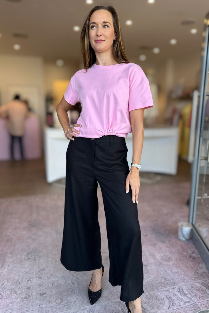 FRENCH TUCK TEE - PINK - THEPINK