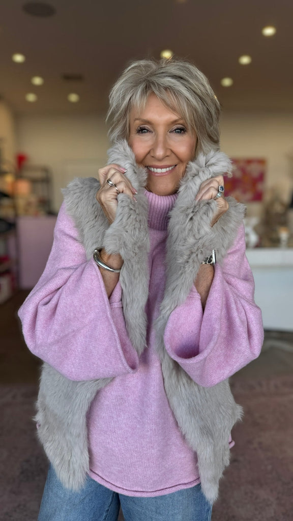 FREYA FUR VEST - THEPINK