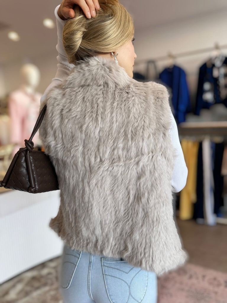 FREYA FUR VEST - THEPINK