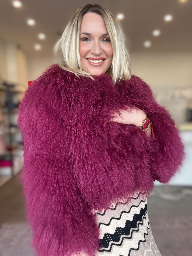 GEORGINA JACKET - CHERRY - THEPINK