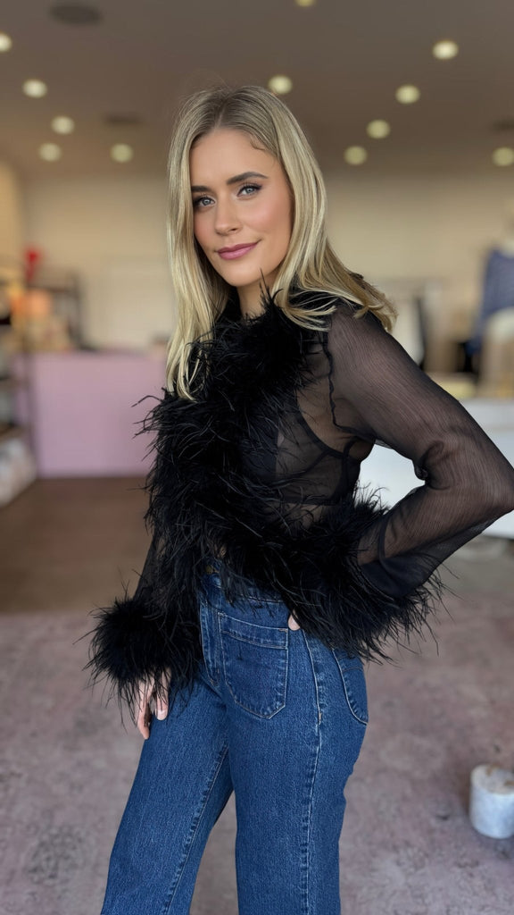 GIGI BLOUSE - BLACK - THEPINK