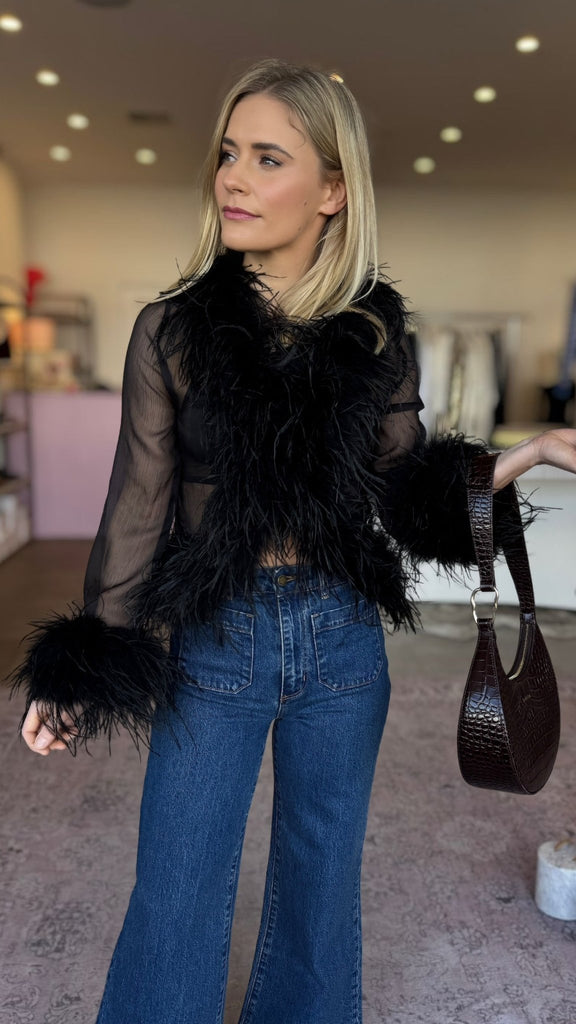 GIGI BLOUSE - BLACK - THEPINK