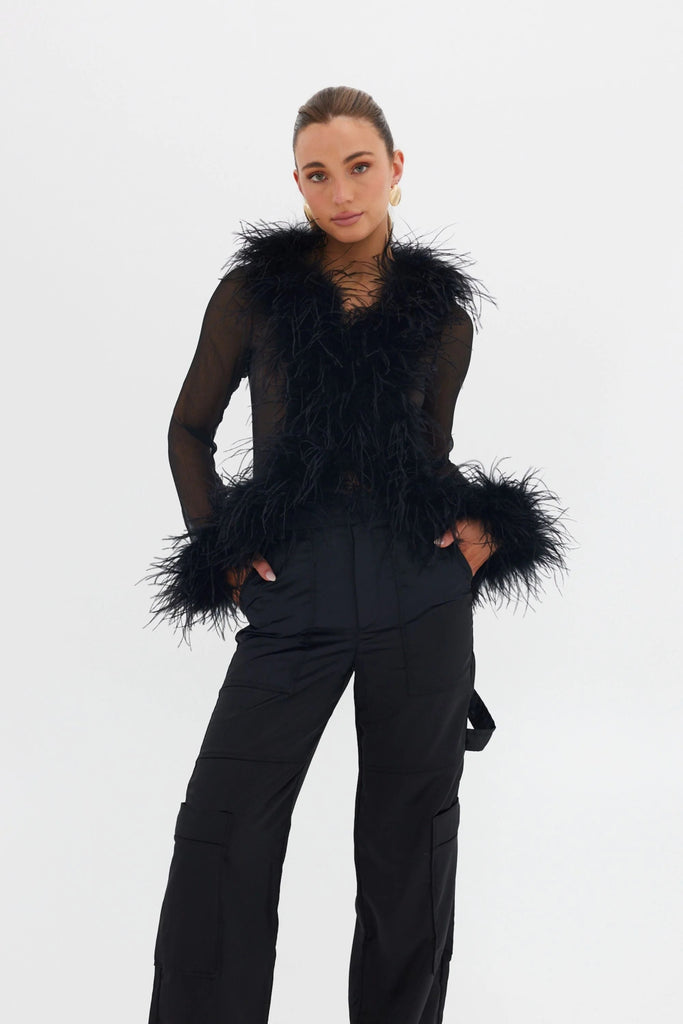 GIGI BLOUSE - BLACK - THEPINK
