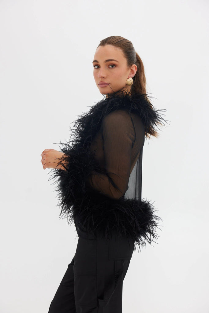 GIGI BLOUSE - BLACK - THEPINK