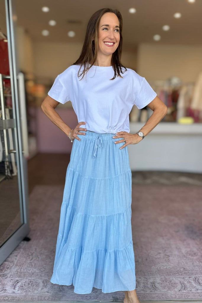 GYPSY SKIRT - SKY BLUE - THEPINK