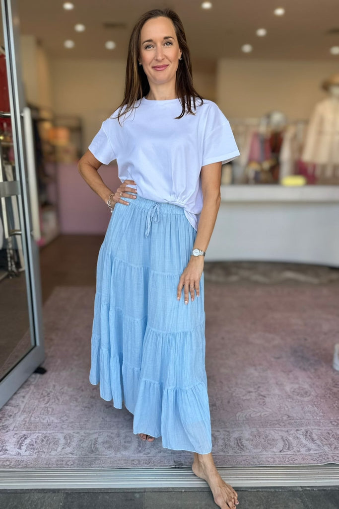 GYPSY SKIRT - SKY BLUE - THEPINK