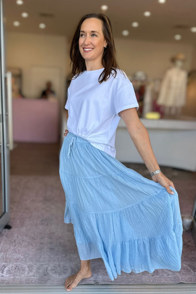 GYPSY SKIRT - SKY BLUE - THEPINK
