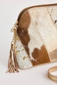 HILDA LEATHER BAG - GOLD - THEPINK