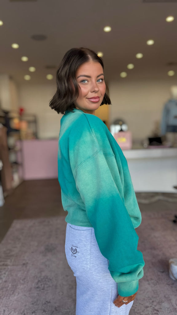 HOTEL PARIS SWEATSHIRT - OCEAN GREEN - THEPINK