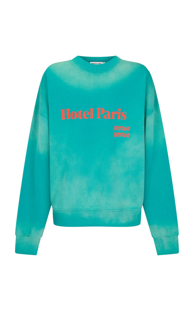 HOTEL PARIS SWEATSHIRT - OCEAN GREEN - THEPINK