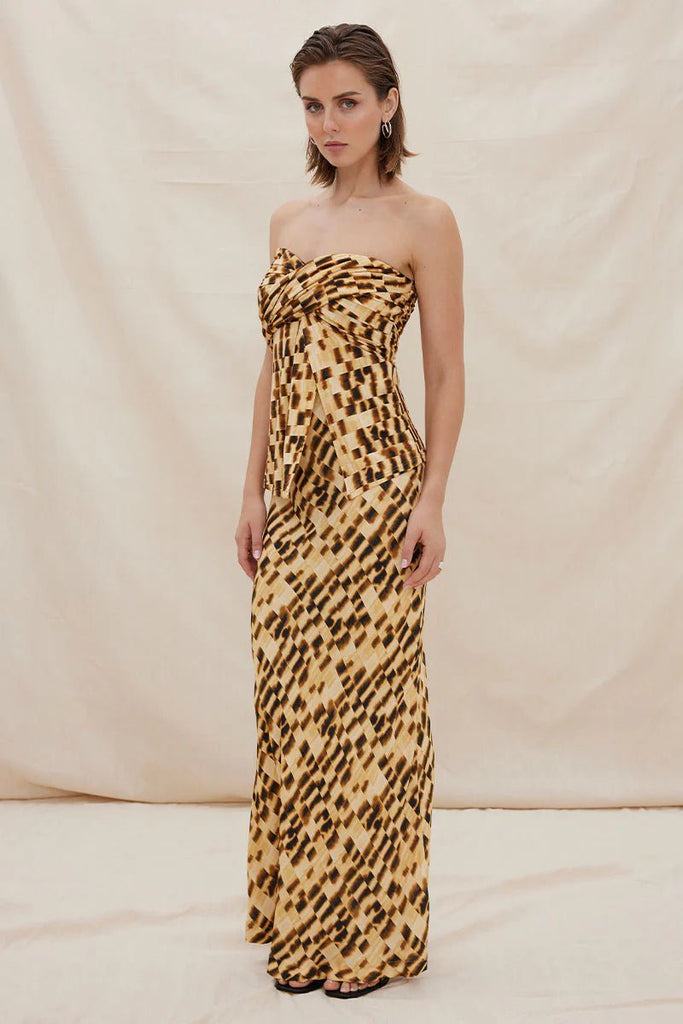 IMBUED BIAS SLIP SKIRT - THEPINK
