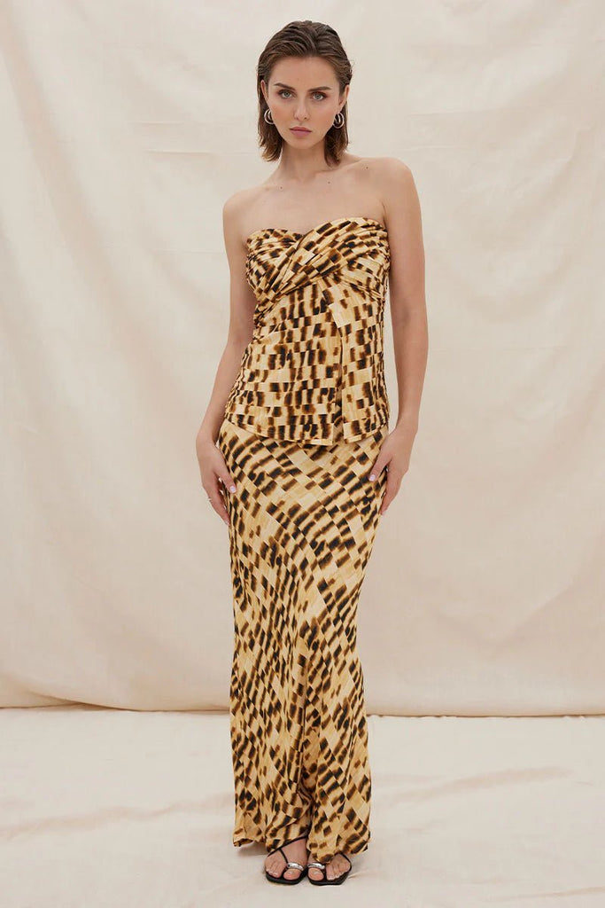 IMBUED BIAS SLIP SKIRT - THEPINK