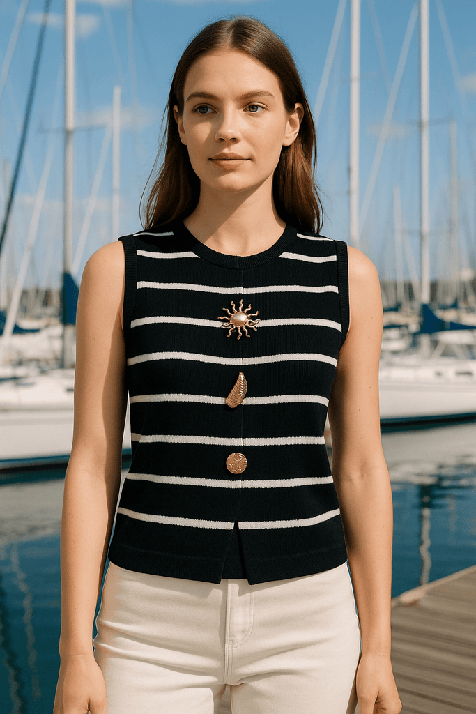 ISLA KNIT TANK - BLACK - THEPINK