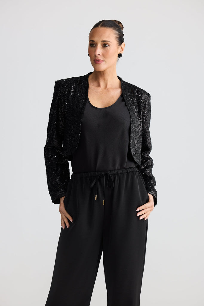 JAZZY BOLERO - BLACK - THEPINK