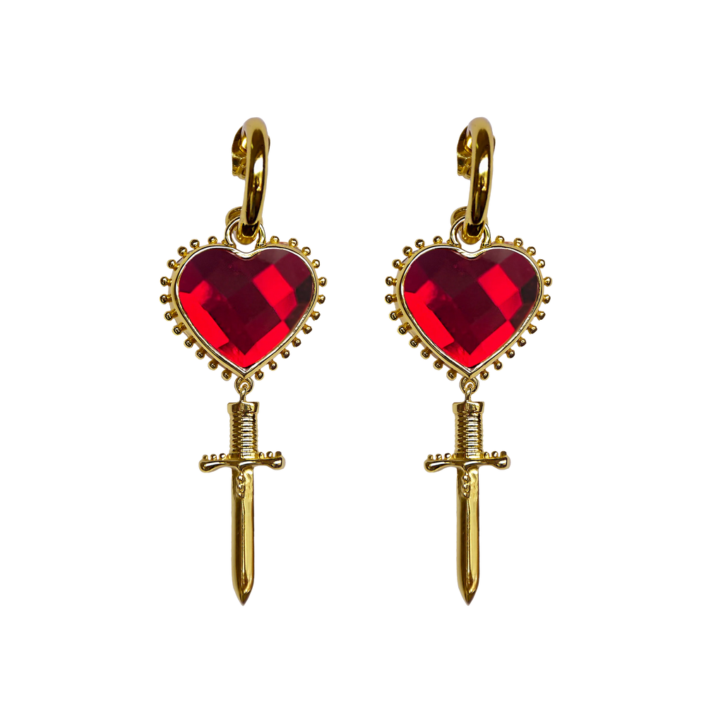 JULIET EARRINGS ROUJE - THEPINK